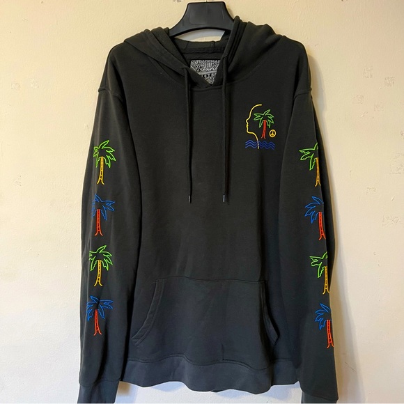 EMBROIDERED PULLOVER HOODIE - Picture 1 of 4
